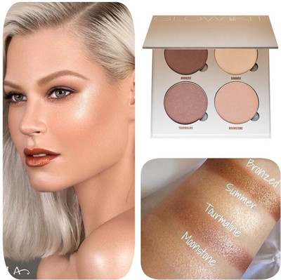 KA-KAIASHA 4 COLOR HIGHLIGHTER PALETTE PACK OF 1 LONGLASTING AND WATERPROOF (20G) Highlighter(MULTICOLOR)