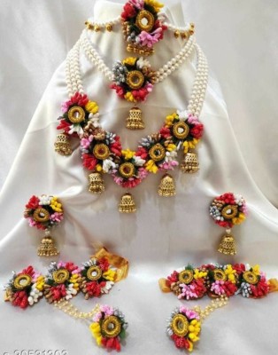 Siddhivinayak Fabric Multicolor Jewellery Set(Pack of 1)