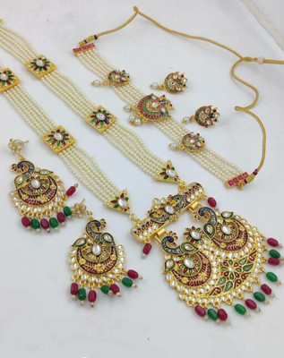 Harvi Sales Alloy Gold-plated Multicolor Jewellery Set(Pack of 1)