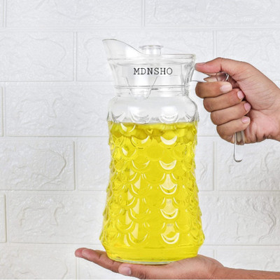 MDNSHO 1.7 L Glass Water Jug