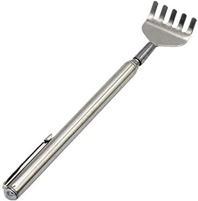 GS ECOM Portable Stainless Steel Extendable Telescopic Back Scratcher Portable Stainless Steel Extendable Telescopic Back Scratcher Massager(Steel)