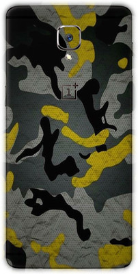 BugguSkin Camouflage Yellow One Plus 3T Back skin Guard, OnePlus 3T Mobile Skin(Ultra Camouflage Yellow Skin With Matte Finish, Matte Skin (Back+Side+Camera))