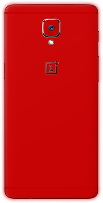 BugguSkin Red Matte One Plus 3T Back skin Guard, OnePlus 3T Mobile Skin(Ultra Red Matte Skin With Matte Finish, Matte Skin (Back+Side+Camera))
