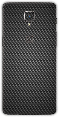 TJ CREATION Black Carbon Fibe1 One Plus 3T Back skin Guard, OnePlus 3T Mobile Skin(Ultra Black Carbon Fibe1 Skin With Matte Finish, Matte Skin (Back+Side+Camera))