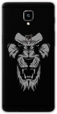 BugguSkin Black Lion One Plus 3T Back skin Guard, OnePlus 3T Mobile Skin(Ultra Black Lion Skin With Matte Finish, Matte Skin (Back+Side+Camera))