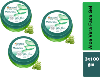 HIMALAYA Moisturising Aloe Vera Face Gel 100ML (Pack of 3)(300 ml)