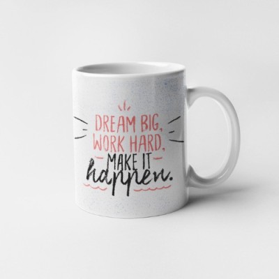 Easy Way Prints Motivational Quote Coffee Home Kitchen Milk Tea Ceramic Drinking Tea Ceramic Coffee Mug(330 ml)