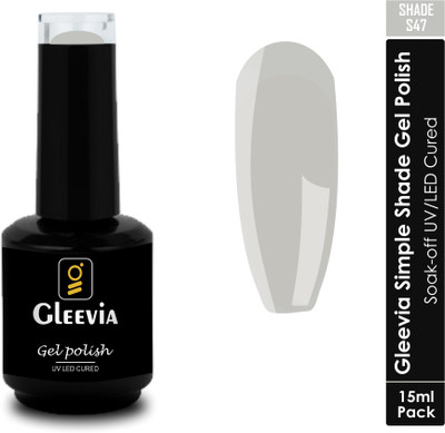 Gleevia UV LED Soak-Off Simple Shade Gel Polish for Professionals 15ml Brush Cap S47 Shade S47