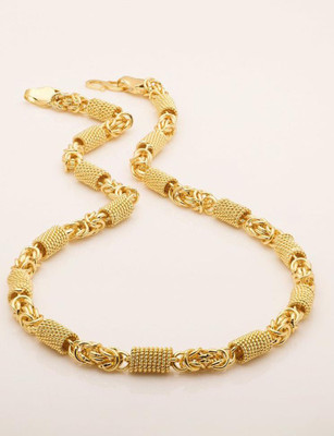 LABHUBAMON Chain gold for man and boy Gold-plated Plated Alloy Chain