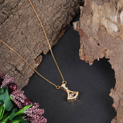 VPCREATION Excellent Finished Micro Rose Gold-Plated Pendant Chain For Girls,Women Diamond Gold-plated Plated Alloy Chain