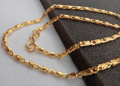 RV jewels Gold Plated Stainless Steel Chain For Boys and Man Brass Chain Brass Chain