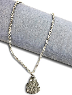 Stylewell Stainless Steel Silver God Lord Shri Sai Baba/Sai Nath Maharaj Locket Pendant Stainless Steel Pendant
