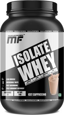 Muscleformers ISOLATE Whey Protein 1kg / 2.2 lb ( ICEY CAPPUCINNO) Whey Protein  (1 kg, ICEY CAPPUCINNO)