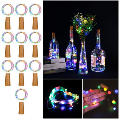 Styluge 20 LEDs 2 m Multicolor Steady String Rice Lights(Pack of 10)