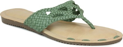 Inc.5 Women Flats(Green , 6)