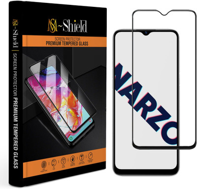 MS-Shield Edge To Edge Tempered Glass for Realme Narzo 10A(Pack of 1)