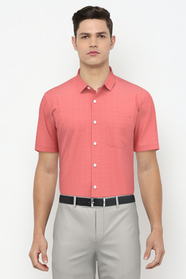 PETER ENGLAND Men Solid Formal Pink Shirt