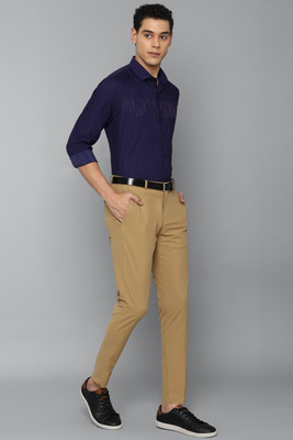 LOUIS PHILIPPE Men Striped Casual Purple Shirt