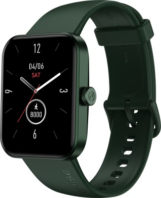 Noise ColorFit Caliber Go Smartwatch(Green Strap, Regular)