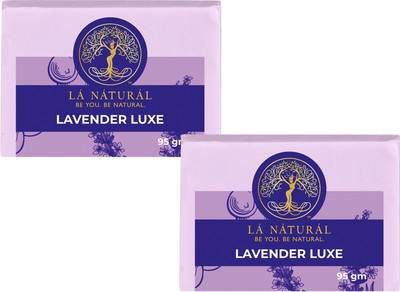 Lá Náturál Handmade Lavender Luxe Soap 95gms - Daily Enriching and Refreshing Bath Soap(2 x 95 g)