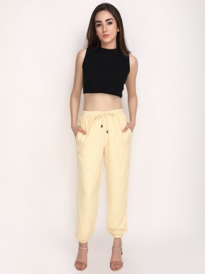 Jakanary Regular Fit Women Yellow Trousers