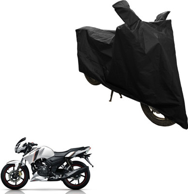 SS FOR YOUR SMART NEEDS Two Wheeler Cover for TVS(Apache 150, Black)