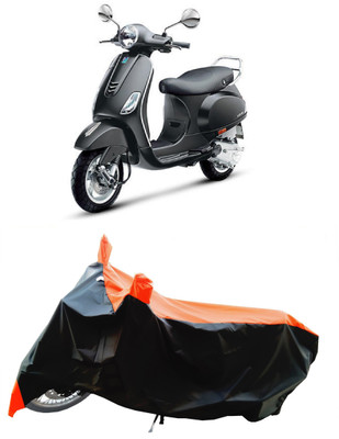 Wegather Two Wheeler Cover for Vespa(Vespa VXL 125, Orange)