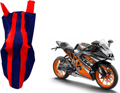 EXCHANGE CARTRENDING Waterproof Two Wheeler Cover for KTM(RC 125, Blue, Red)