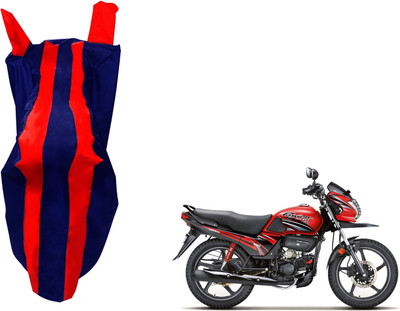 EXCHANGE CARTRENDING Waterproof Two Wheeler Cover for Hero(Passion Pro TR, Blue, Red)
