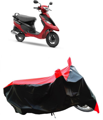 Wegather Two Wheeler Cover for TVS(Scooty Pep+ BS6, Red)