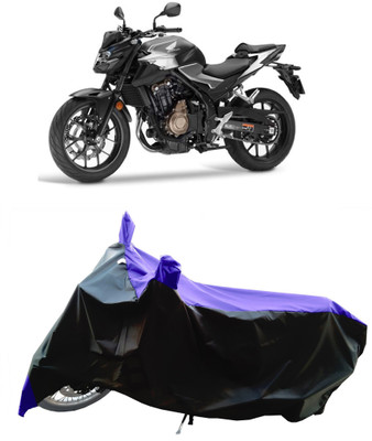 Wegather Two Wheeler Cover for Honda(CB500F, Blue)