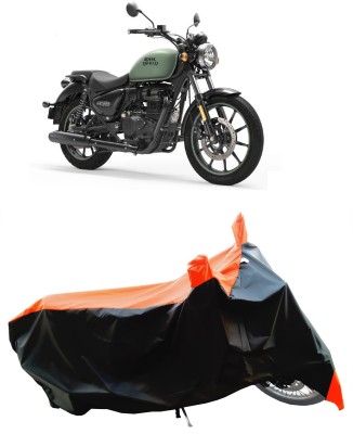 Wegather Two Wheeler Cover for Royal Enfield(Meteor 350, Orange)