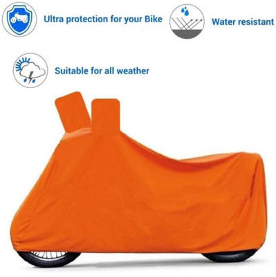 prapt accessories Two Wheeler Cover for Bajaj(Dominar 250, Orange)