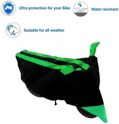 prapt accessories Two Wheeler Cover for Hyosung(Comet, Green)