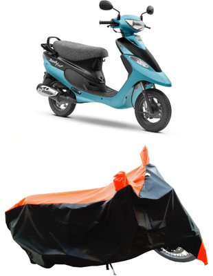 Wegather Two Wheeler Cover for TVS(Scooty Pep Plus BS6, Orange)