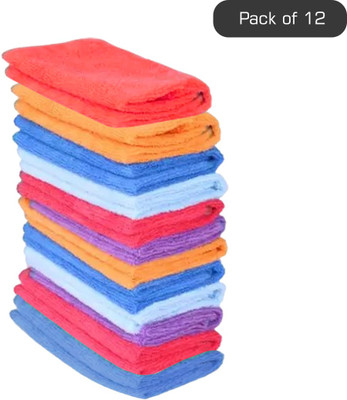 Sheenuu Microfiber Vehicle Washing  Cloth(Pack Of 12, 250 GSM)