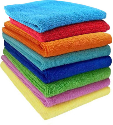 Yashoda Lining Store Microfiber Vehicle Washing  Cloth(Pack Of 8, 230 GSM)