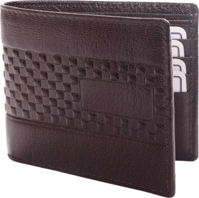 GH Men Trendy, Formal Brown Genuine Leather Wallet(6 Card Slots)