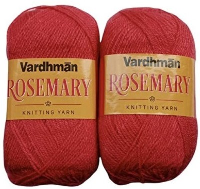 JEFFY Vardhman Rosemary Wool Hand Knitting/Art Craft Soft Yarn, 400 Gram Shade no-7