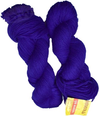KNIT KING Represents Oswal 3 Ply Knitting Yarn Wool, Royal 400 gm ART - AA