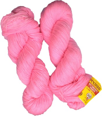 M.G Enterprise Represents Oswal 3 Ply Knitting Yarn Wool, Pink 400 gm