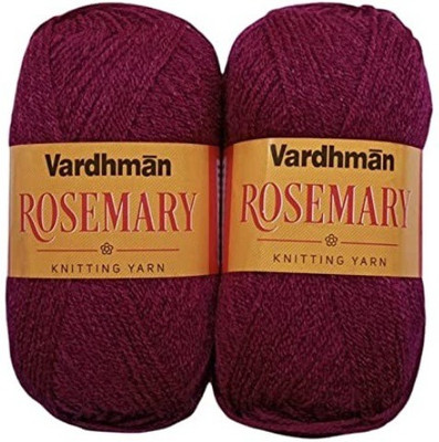 JEFFY Vardhman Rosemary Wool Hand Knitting/Art Craft Soft Yarn, 300 Gram Shade no-17