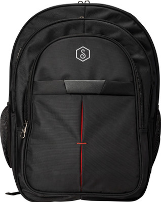 shloky Large 35 L Laptop Backpack Spacy unisex backpack (Black) Special price 35 L Backpack(Black)