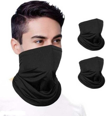 ONLIKE Black Bike Face Mask for Men & Women(Size: Free,  Balaclava)