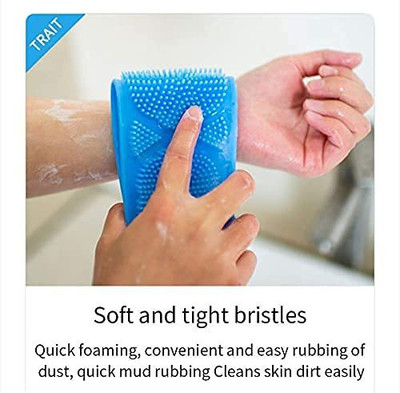 CLEANSKY Body Back Scrubber, Double Side Bathing Brush (Pack of 1) Multicolor