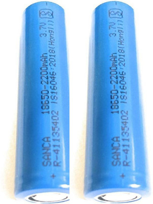 DHRUV-PRO 3.7v 2200mAh Li-Ion 18650 Rechargeable -(Pack of-2)  Battery(Pack of 2)