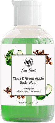 Seer Secrets Clove and Green Apple Body wash for Moisturized and soft skin|Rejuvenating|300ml(300 ml)