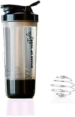 Aryamurti 600 ml Plastic Shaker(Pack of 1, Black)