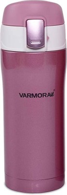 VARMORA Valencia Thermosteel Vacuum Steel Bottle 24 Hours Hot and Cold 350 ml Pink 350 ml Flask(Pack of 1, Pink, Steel)