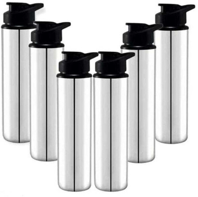 ATROCK 1000 ml Steel Shaker(Pack of 6, Silver)